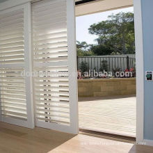 Classical wood door model interior door panel bathroom sliding louvered doors